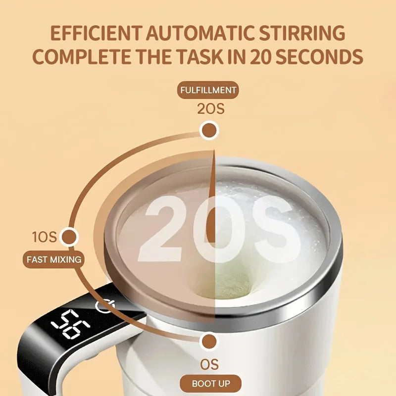 Premium Edition Self-Stirring Mug with LCD Display